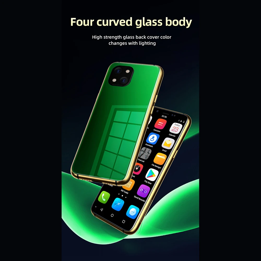 UNIWA X60 3.46 Inch Mini Smartphone Global 4G LTE Android 6.0 Cellphone Dual SIM Dual Standby Mobile Phone 1050mAh Face Unlocked