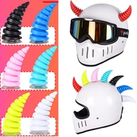1pc motorcycle helmet short devil horns helmet decoration electric car styling stickers helmet accessories