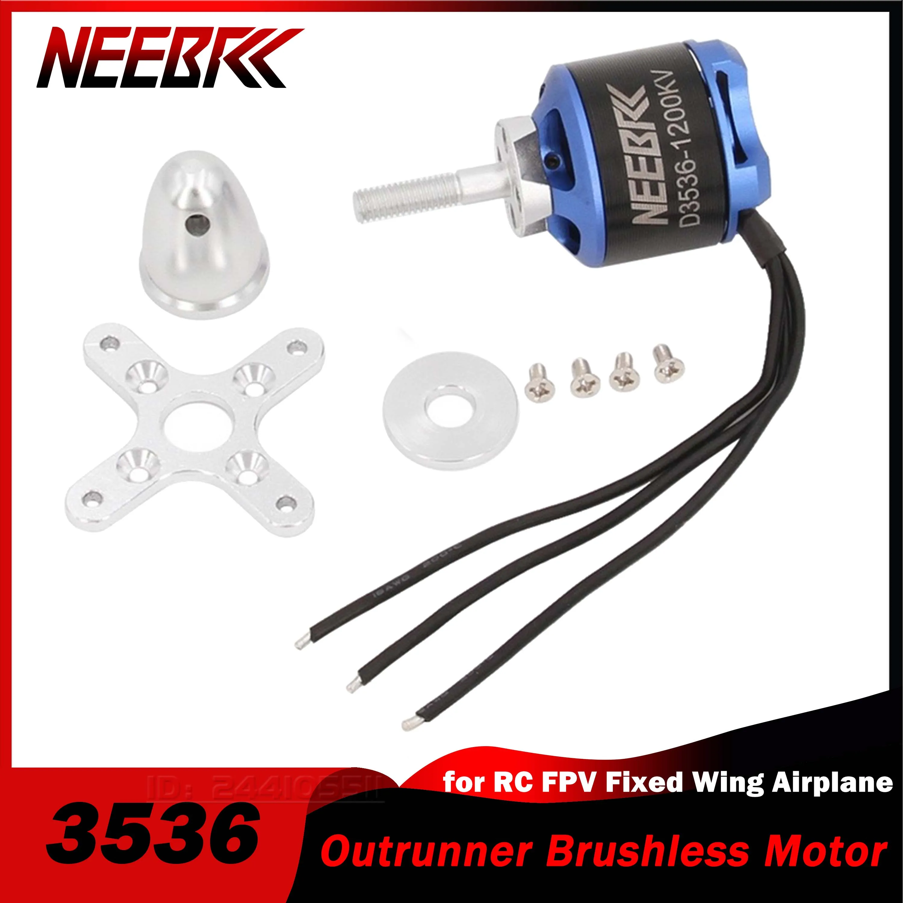 NEEBRC 3536 1200KV RC FPV Бесщеточный двигатель 2-4S для телефона планер Skysurfer запасные части