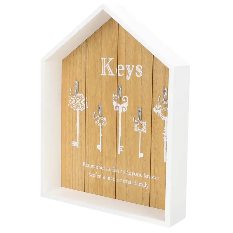 

Key Box Wall Holder Wooden Hanger Hanging Decorative Cabinet Hooks Storage Organizer Rack Entryway Mail Mounted Car Case Boxes