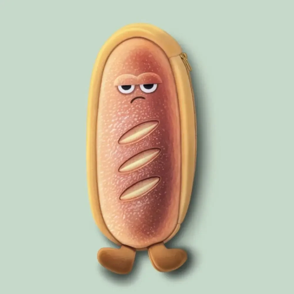 

Плюшевый пенал для ручек форма хлеба