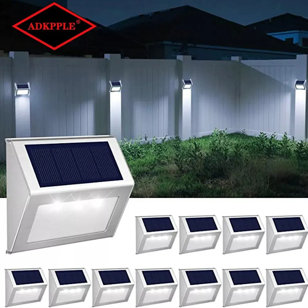 Solar Lamp Outdoor Garden Solar Lights IP65 Waterproof Outdoor Led Wall Lamp Garden Fence Lamp Landscape Lights Balcony Led