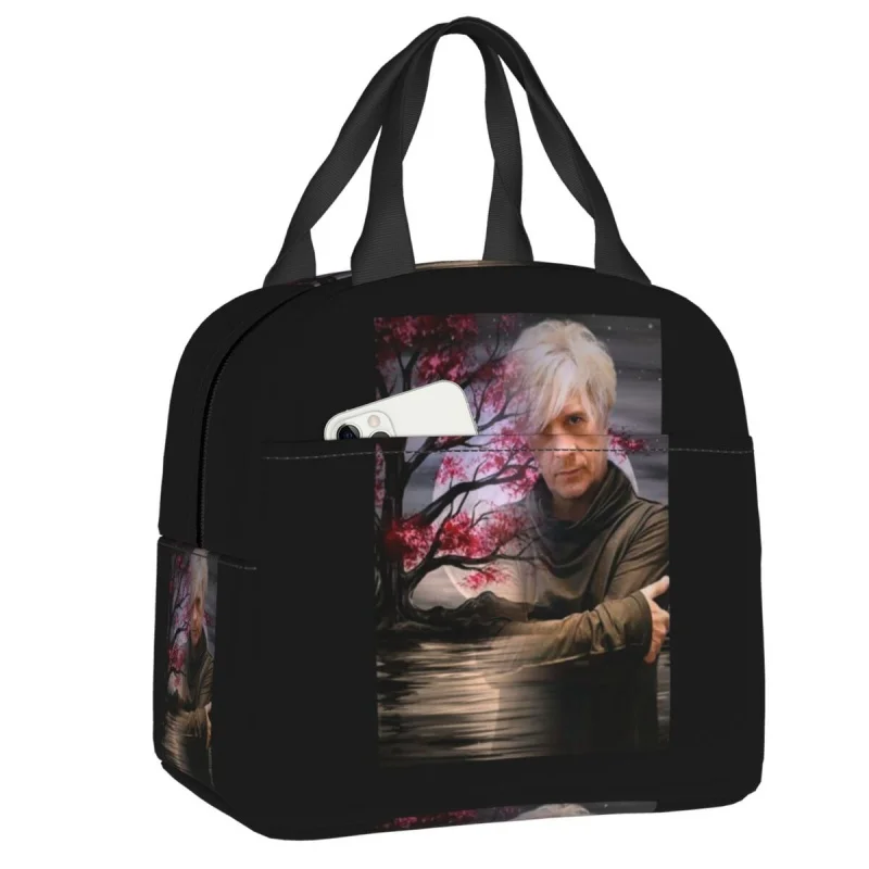 

Nicolas Sirkis Indochine Lunch Bag French Rock Band Leakproof Food Thermal Cooler Insulated Lunch Box Women Kids Tote Container