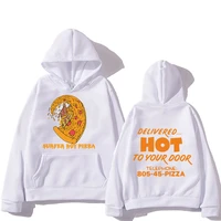 surfer boy pizza sweatshirt funny cartoon hoodies for menwomen long sleeve novelty autumnwinter pullovers harajuku streetwear