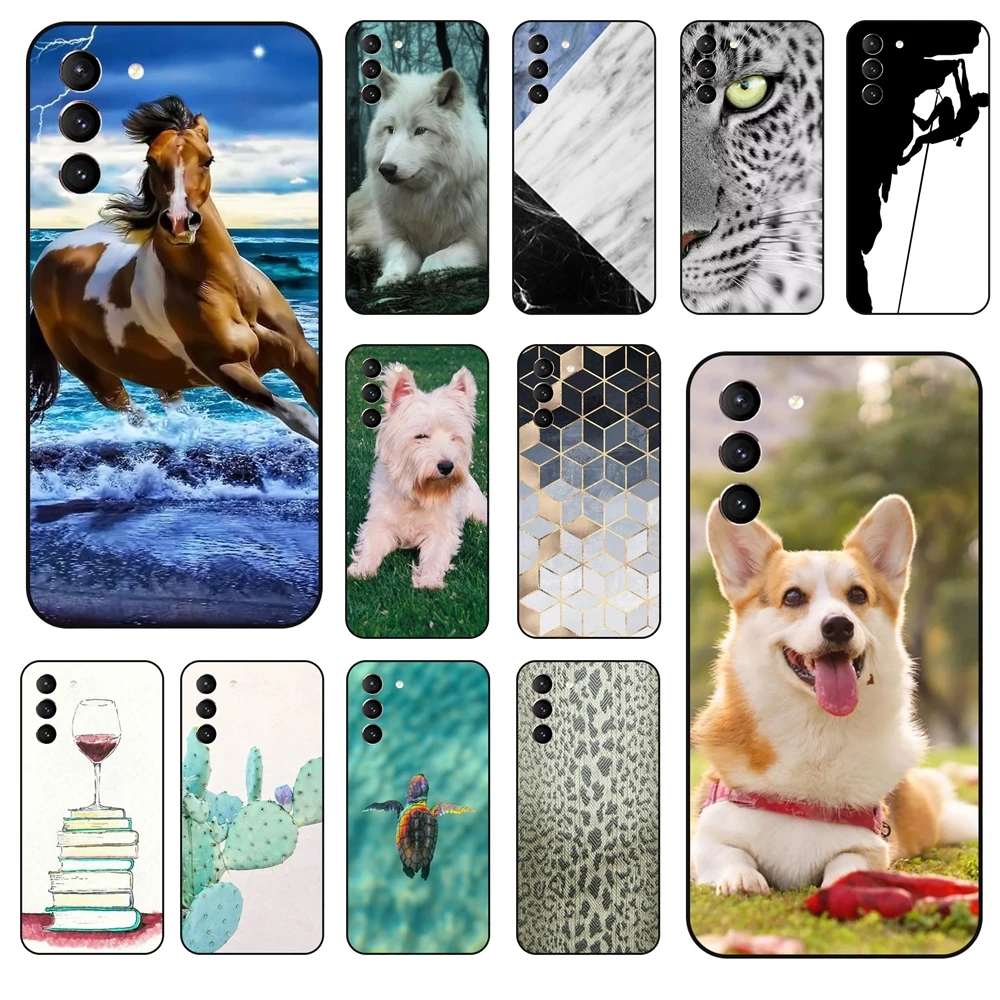 Защитный чехол собак для Samsung Galaxy S30 Plus, чехол для телефона из ТПУ, черный чехол, чехол для Galaxy S30 Plus, мягкий чехол из ТПУ