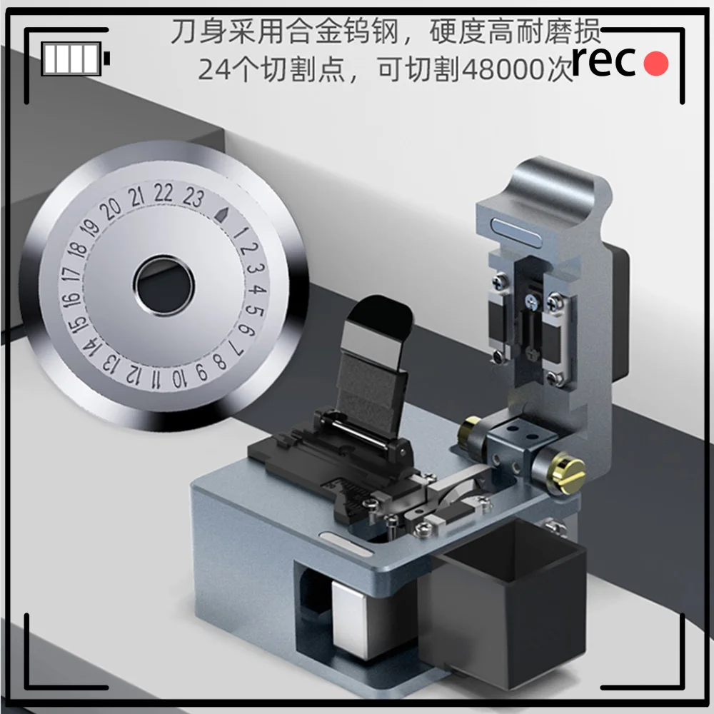 Free Shipping New Optical Fiber Cleaver FTTH Fusion Splicer Cutting Knife High Precision Fiber Cutter Tools with Scrap Collector