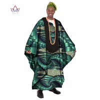 african print wax tailored long men loose plus size robe dashiki clothing traditional african mens o neck clothing robes wyn21