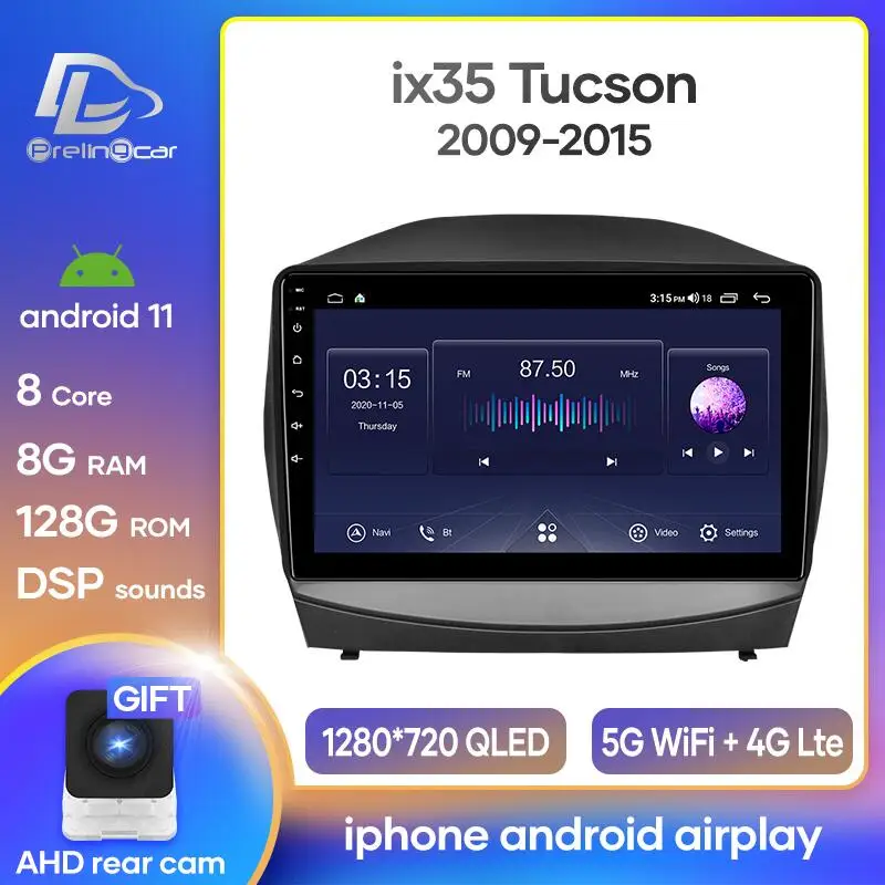 

Автомобильный радиоприемник Android 10, стереоприемник для Hyundai Tucson ix35 2009-2015, видеоплеер, мультимедийная навигация GPS, разъем 2 Din, Dvd