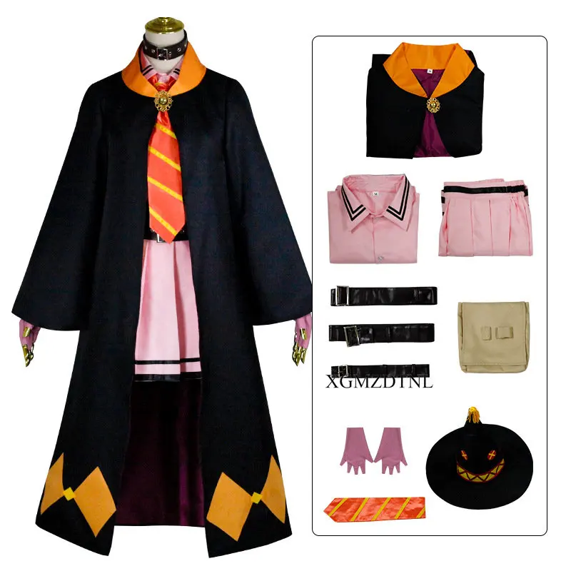 

Megumin Cosplay Costume Wig Anime KonoSuba Cosplay Witch Outfit Uniform Cloak Hat Arch Wizard Crimson Demons Arue Yunyun Women