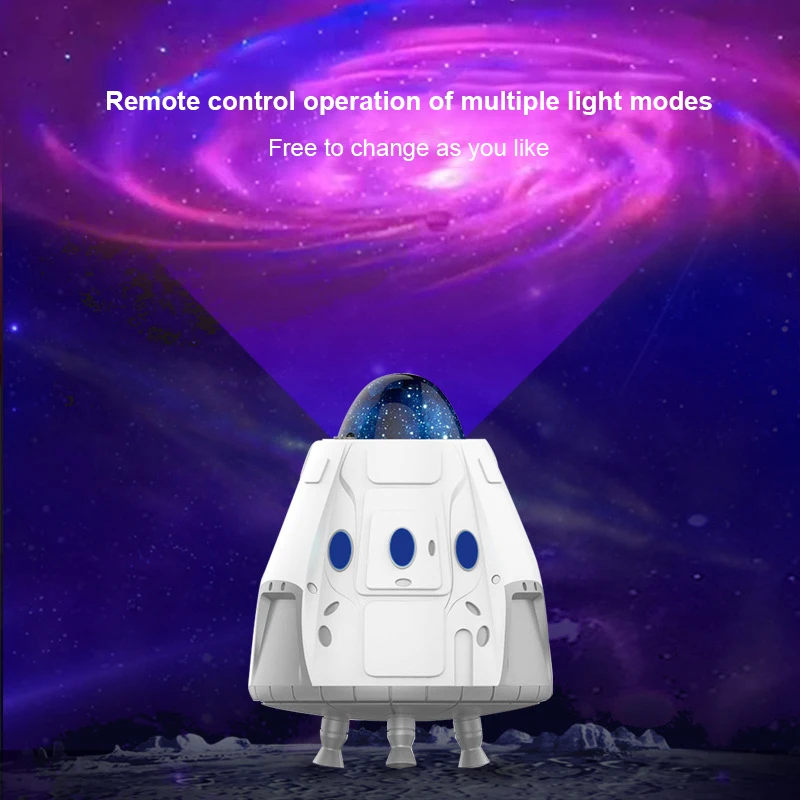 

Night Light Photo Prop Grey Timeable Convenient Durable High Quality Wall Lights Space Capsule Lamp Creative Space Projector Usb