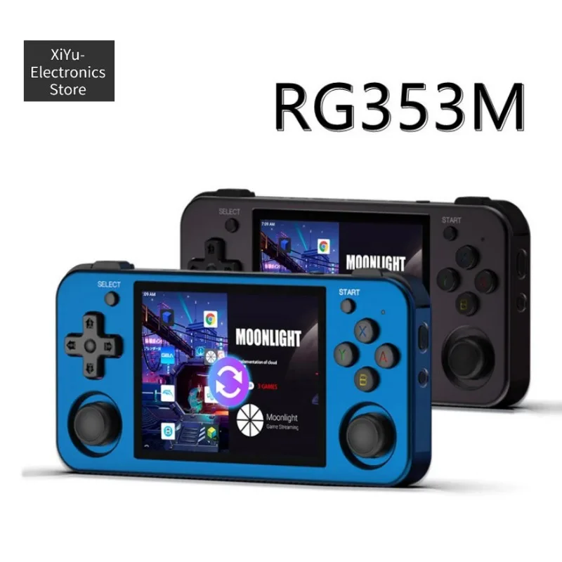 

RG353M Game Console Open Source Aluminum Alloy Android System Handheld Game Console PS2 Open Source Handheld Gb Boy Colour 2023