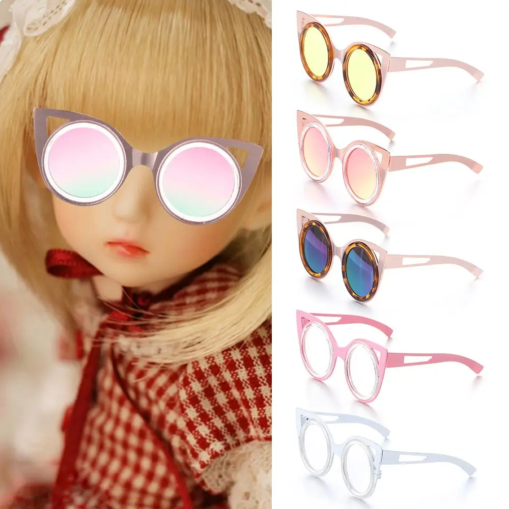 

Accessories Kids Girls Gift Mini Plush Doll Glasses Clothes For 20~25cm Dolls Plush Doll Eyeglasses Cute Round Frame