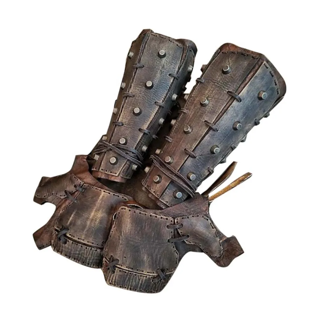 

1 Pair Arm Guard Protective Gear Sporting Supplies Retro Outdoor Accessories Gauntlet Wristband Hand Guards Artificial Leather