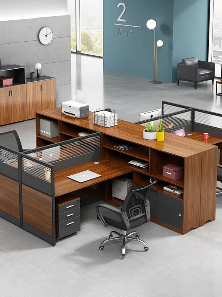 Офисный стол и стул XK для персонала комбинированная офисная мебель на 46 четыре