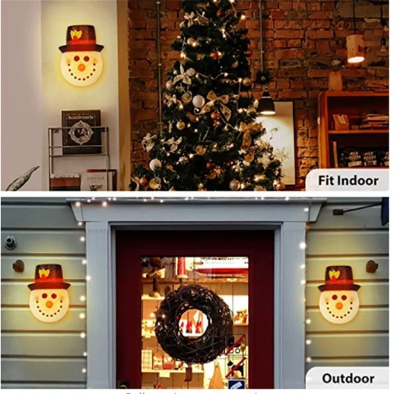 

Christmas Snowman Porch Light Cover Outdoor Porch Lamp Decor Wall Lamp Lampshade Christmas Decorations Lamp Decor For Xmas