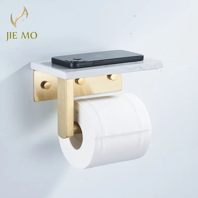 

Мраморный держатель для бумажных полотенец из нержавеющей стали, держатель для бумаги, настенный подвесной стеллаж для туалетной бумаги для ванной комнаты