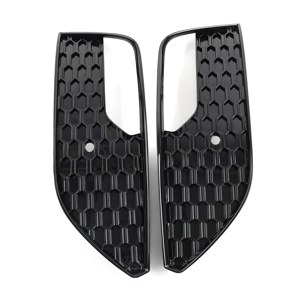1 Pair Car Imperforated Honeycomb Mesh Front Bumper Fog Light Lamp Frame Grill Lower Grille For Audi A3 2012 2013 2014 2015 2016