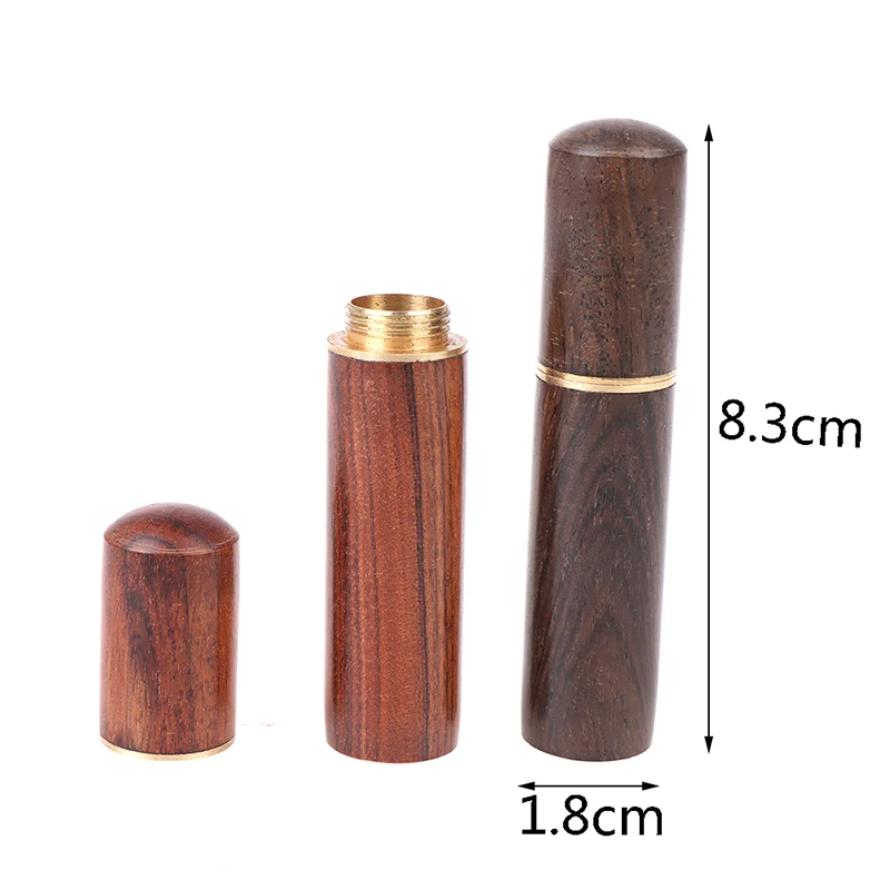 

1PC Toothpick Storage Bucket Mini Box Handmade Box Toothpick Holder Container Case Bucket Ebony Wood Toothpick Holder Gift