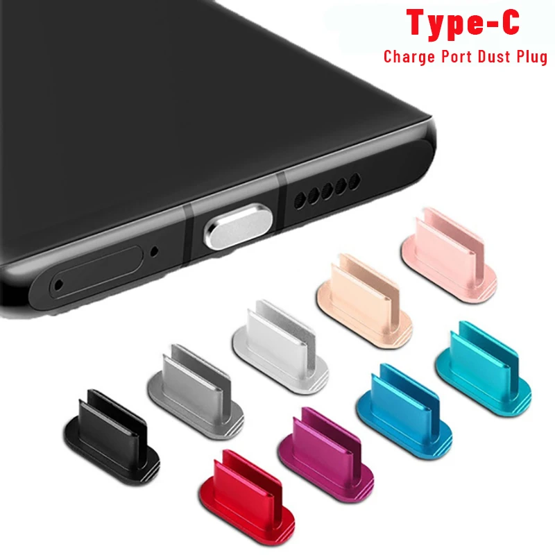 

1Pcs Type-C Charger Dock Port Anti Dust Metal Plug USB C Cable Interface Protector for Samsung Galaxy S22 S21 Huawei Xiaomi LG
