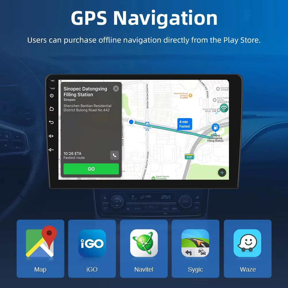Фото Android 14 Carplay Auto WIFI + 4G Автомобильное радио для KIA Forte Cerato 2008 2009 2010 2011 2012 Мультимедийный видеоплеер Стерео GPS Аудио №4