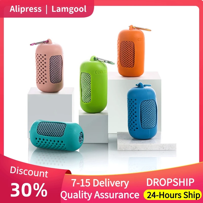 

Solid Colors Comfortable Quick Dry Ice Cold Towel Gym Outdoor Sports Fitness Exercise Perspiration Evaporation Cooling Washcloth