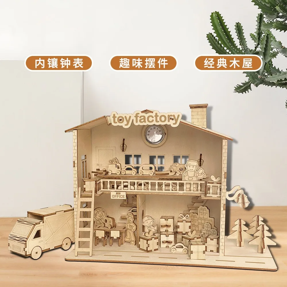 

Wooden Assembly Model Stereo Puzzle Creative Office Desktop Decorations Diy Handmade Gifts PZ-301