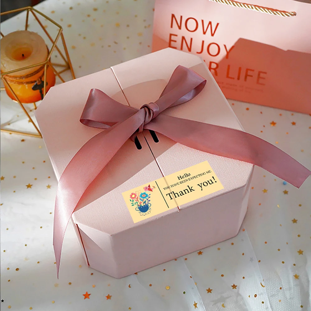 Товары для вечеринок свадьба украшения девичник декор для дома 120 наклеек, прямоугольные наклейки с благодарностью, товары для вечеринок, с...