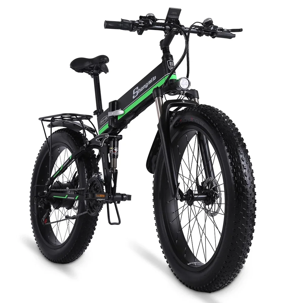 

ShengmiloMX01 Electric Bike 1000W Super Level Snow Bike Electric Bike Folding Ebike 48V12Ah Electric Bicycle 4.0 Fat Tire e bike
