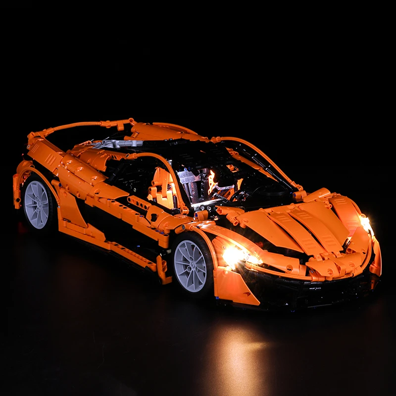 

Led Light Set For Mclaren P1 Hypercar 1:8 Xq 1001 Porsche Technic Race Car Compatible 20001 3368 Building Blocks Bricks Toys