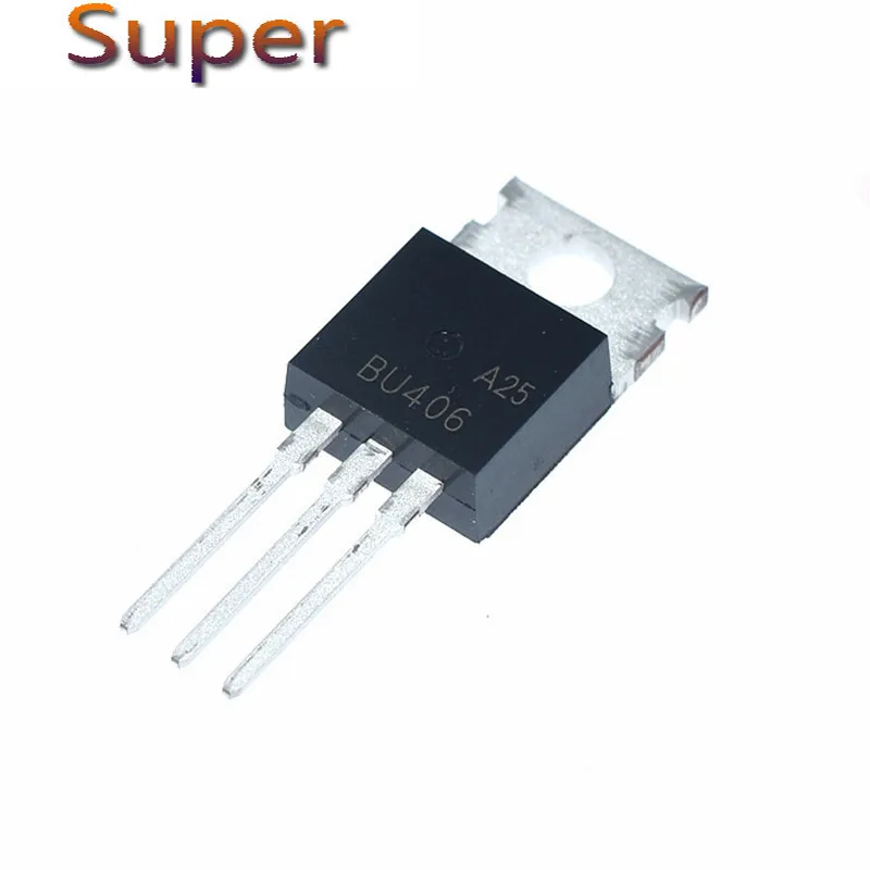 

10 шт./лот Новый коммутационный транзистор BU406 TO-220 SILICON NPN