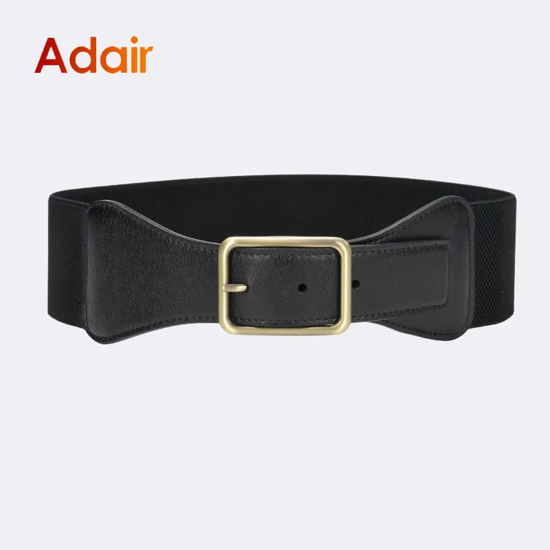 Elastic Belt For Woman High Quality Fashion Waistband Ladies Luxury Brand Strap Dress Corset Stretch Solid Color Belts DT033
