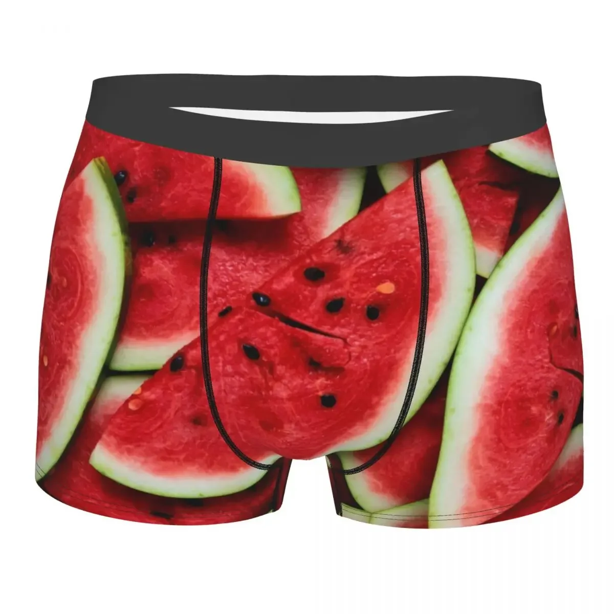 Трусы-боксеры мужские хлопковые удобное нижнее белье фруктовый арбуз