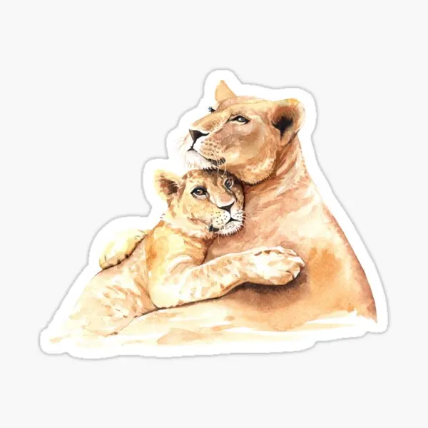 

Детская Автомобильная наклейка в виде льва, цветная наклейка W5