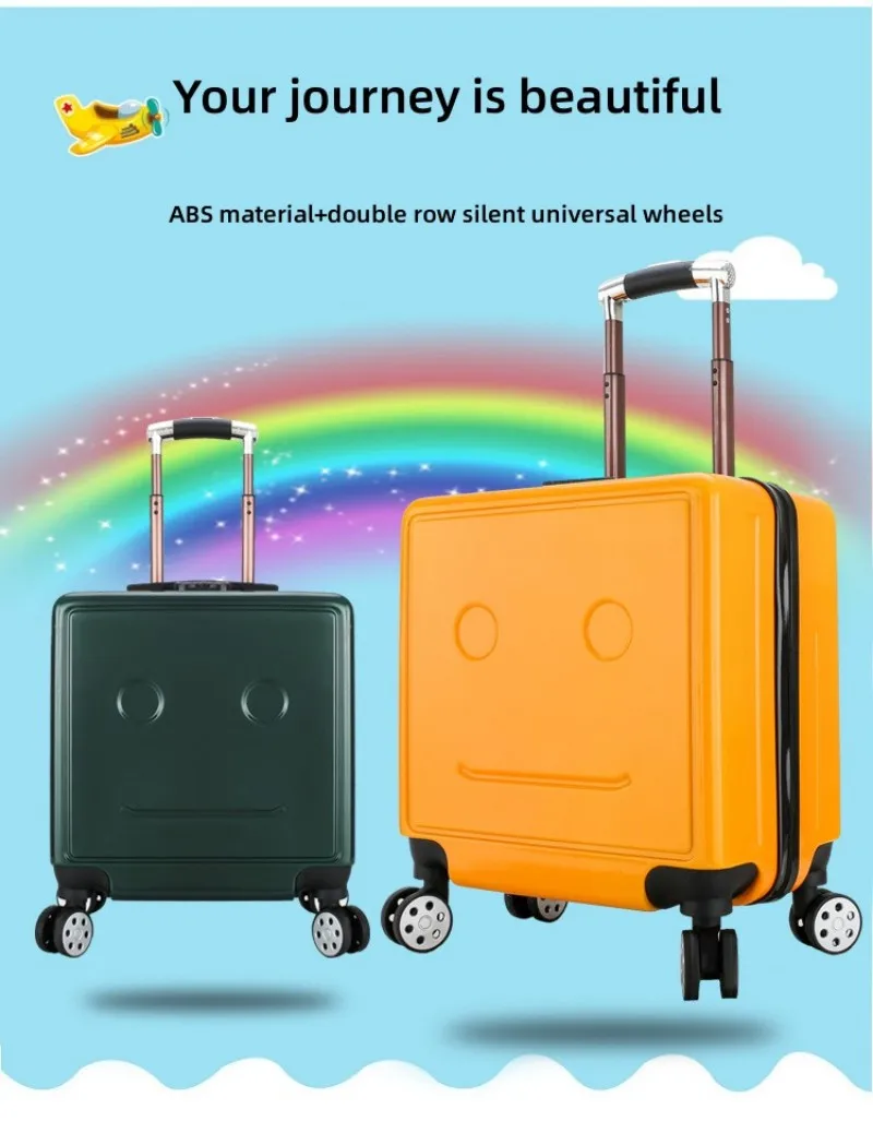 Children's Suitcases Luggage Leisure Traf Official Store 18In Paint Finish Rolling Luggage Travel Suitcase With Wheels Rushed