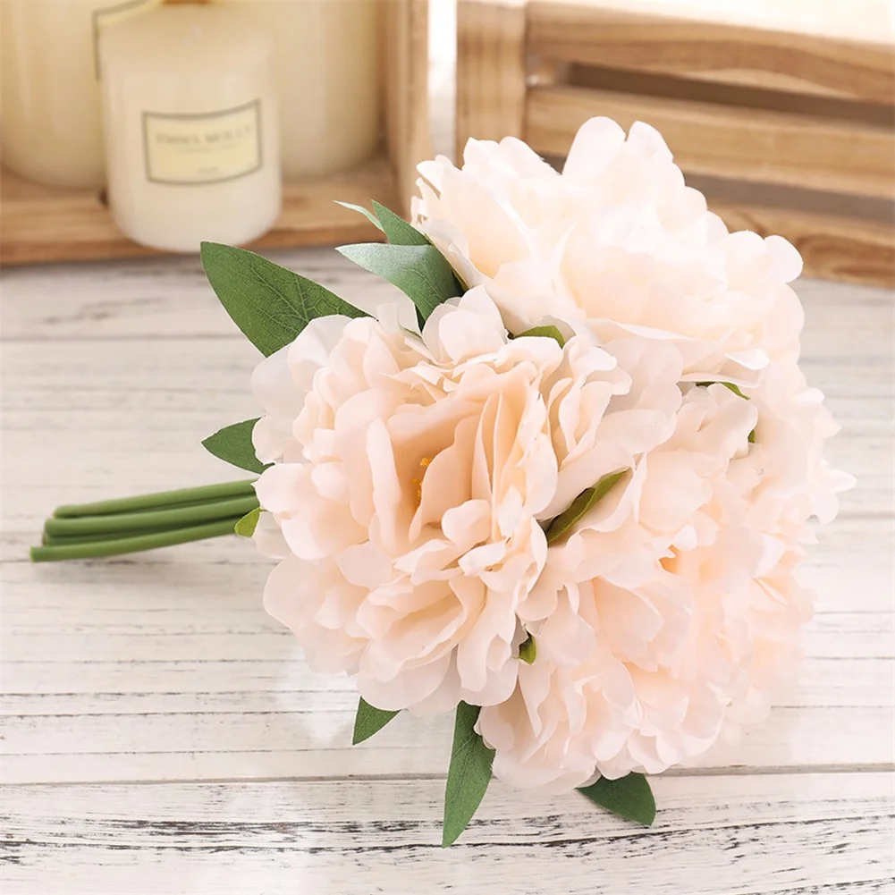 

5pcs/bounch Artificial Flowers Hydrangea Branch Home Wedding Party Decor Autum Silk Plastic Flower Fake Flower Party Room Decor