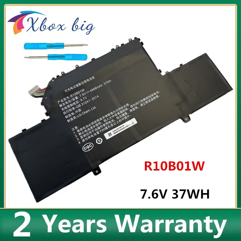 Аккумулятор R10B01W для ноутбука Xiaomi Mi Air 12 5 дюйма 161201-01 161201-AA R10BO1W 7 6 В 4866 мАч/37 Вт |