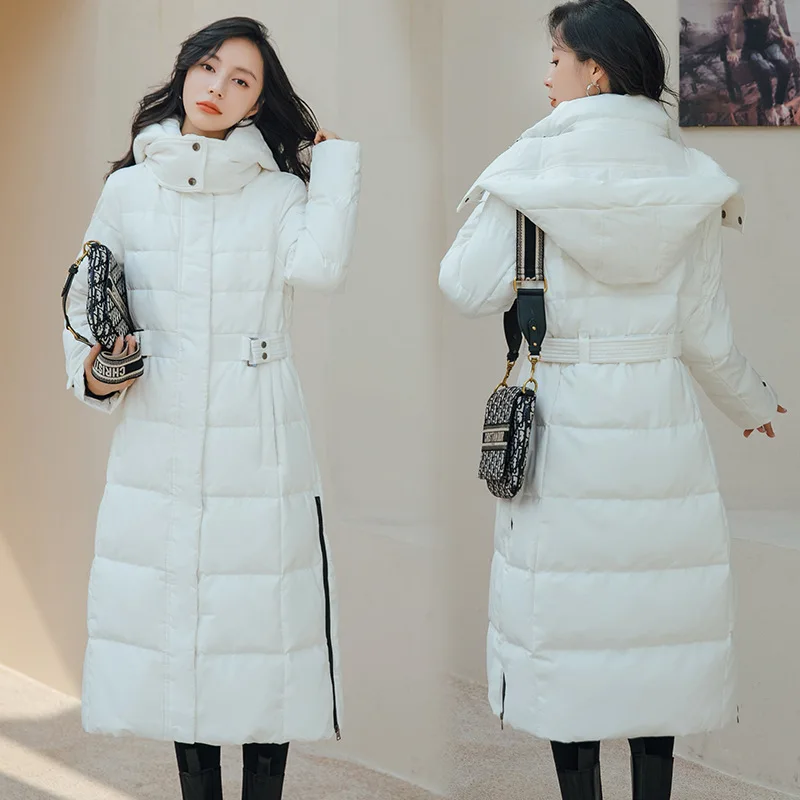 2022 Winter Women Jacket Long Cotton Big Pockets Ladies Coat Women's Thickened Warm Parka