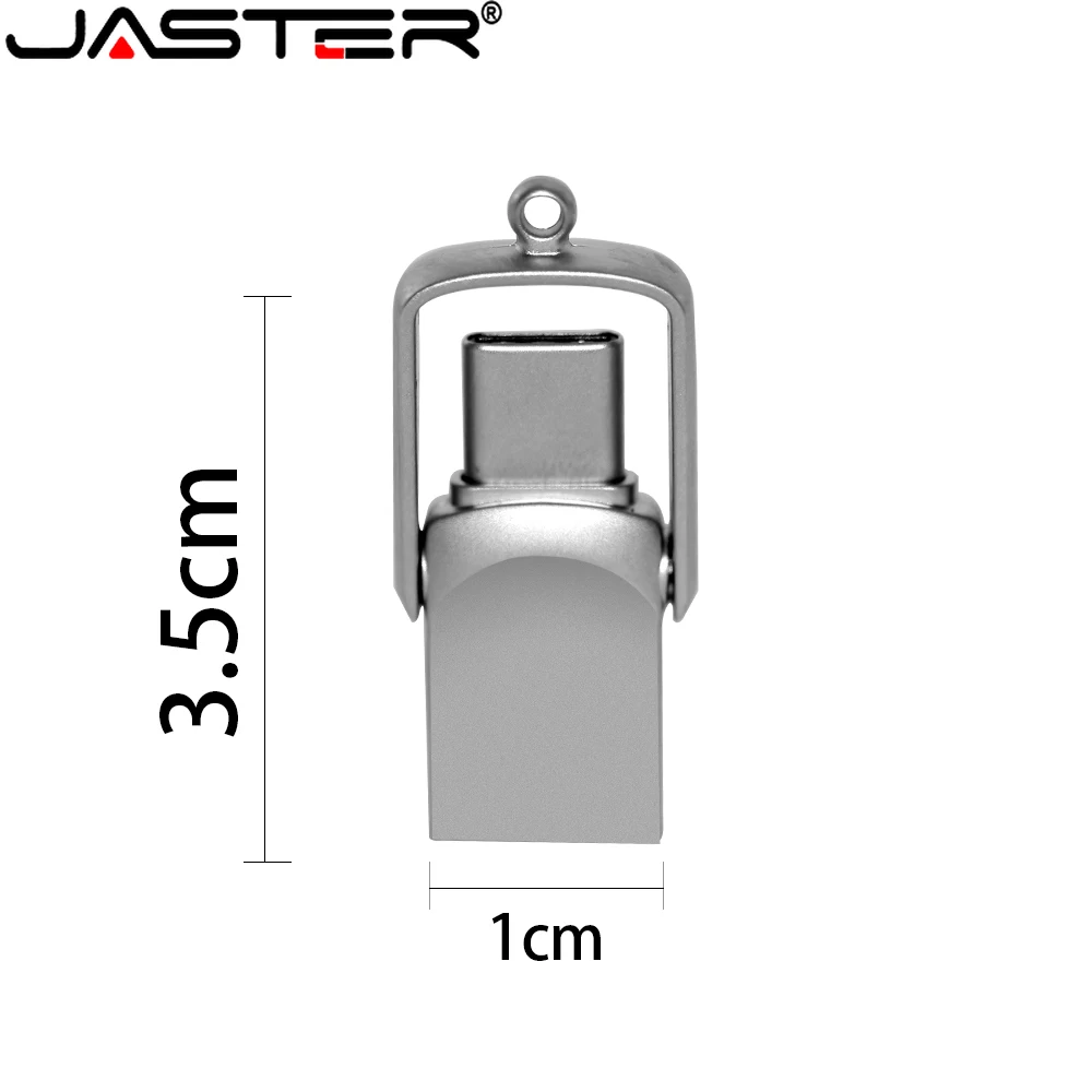 Флэш-накопители JASTER 2.0 Mini Type C 128 ГБ 2 в 1 водонепроницаемая карта памяти 64