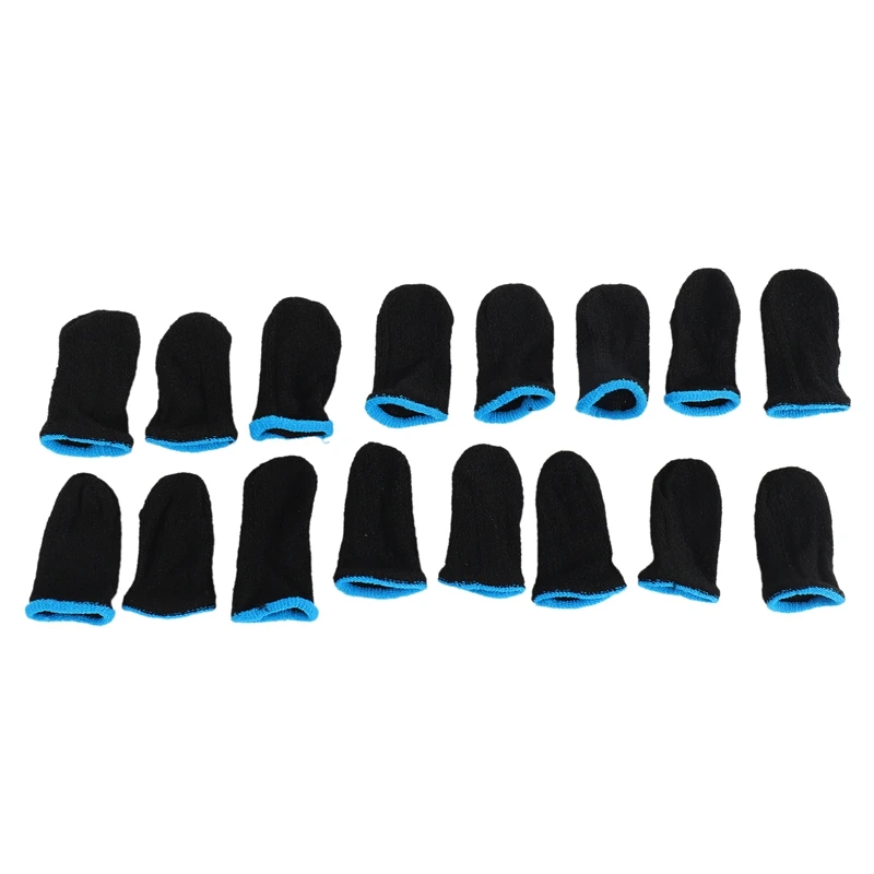 

18-Pin Carbon Fiber Finger Sleeves For PUBG Mobile Games Press Screen Finger Sleeves(16 Pcs)