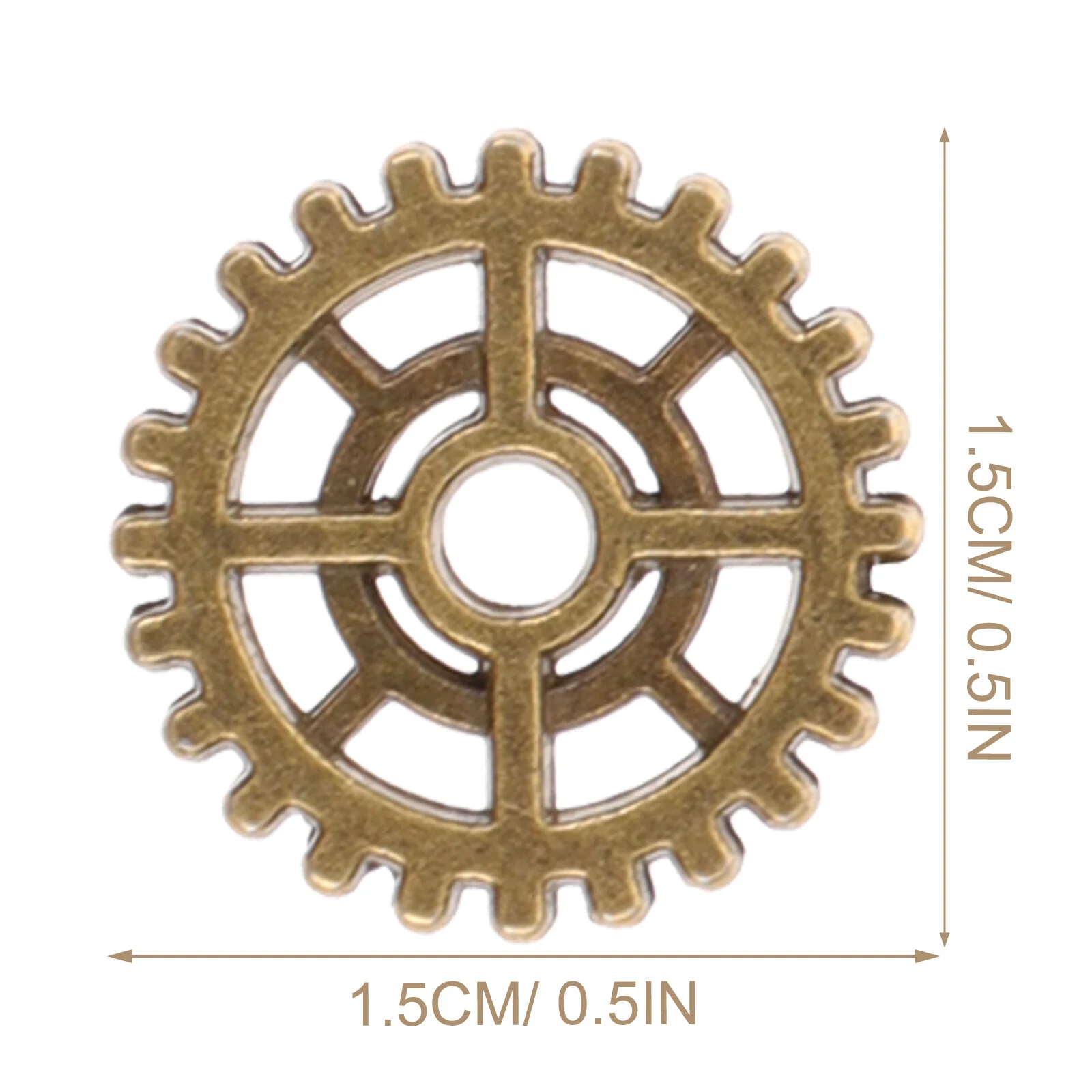 50 Pcs Amulet Vintage Wheel Gears Cog Charms Steampunk Accessories Craft Necklace Bracelet DIY Alloy Wheels Crafts