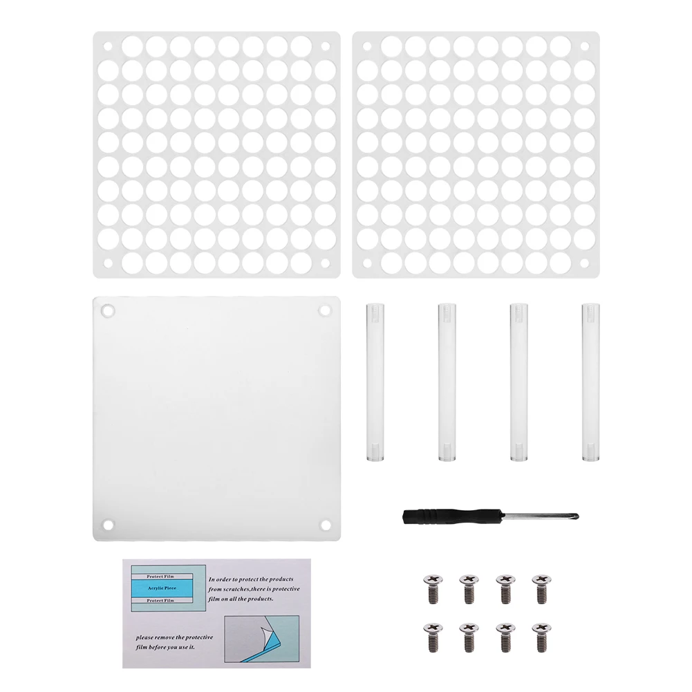 

2pcs/pack Multi Holes Clear Acrylic Display Stand Shop Makeup Brush Holder Pencils Storage Paint Art For Pens Cosmetic Tool