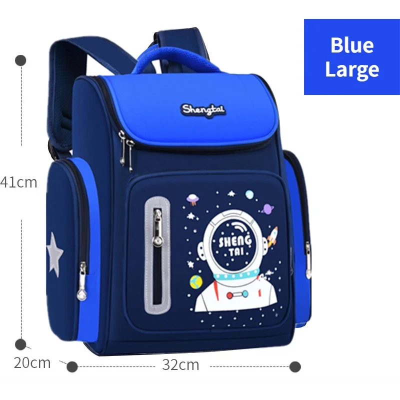 5-piece Set Astronaut Children Large Backpacks New Cartoon Girl Boy Students Cute School Tutorial Bags Pen Bag Kids Water Cup