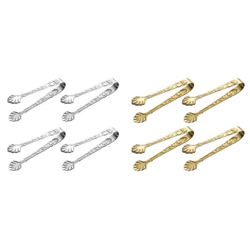 Новинка 4 шт. ледяные квадратные зажимы из нержавеющей стали щипцы для сахара