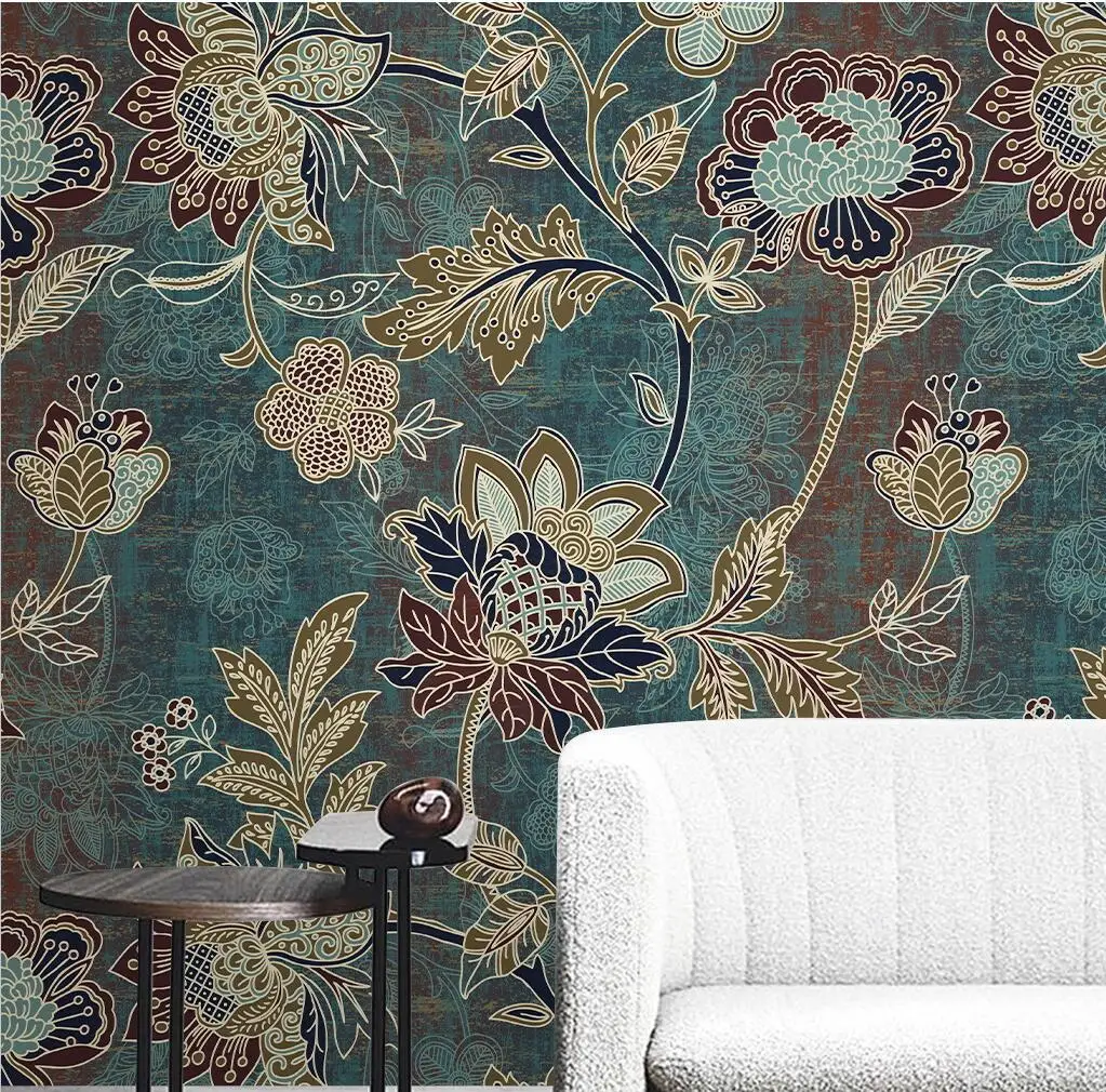 Тисненые 3D-обои на заказ с изображением банановых листьев Настенные обои