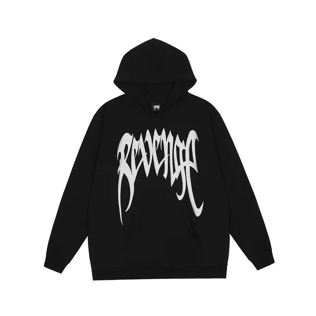 New Luxury Embroidered REVENGE Spider Pullover Hoodies Hoody hooded Sweatshirts velvet Cotton Drake Thick Fleece Street #A304 1
