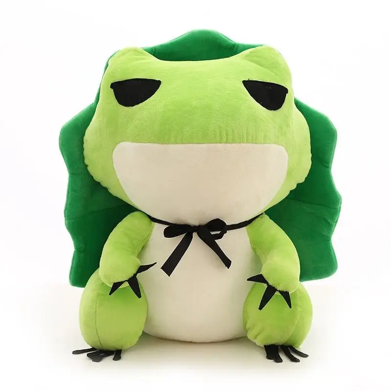 

1Pcs Anime Cartoon Cute Fashion Travel Frog Plush Toy Kawaii Throw Pillows In Bed Soft Stuffed Doll High-Grade Children Gift