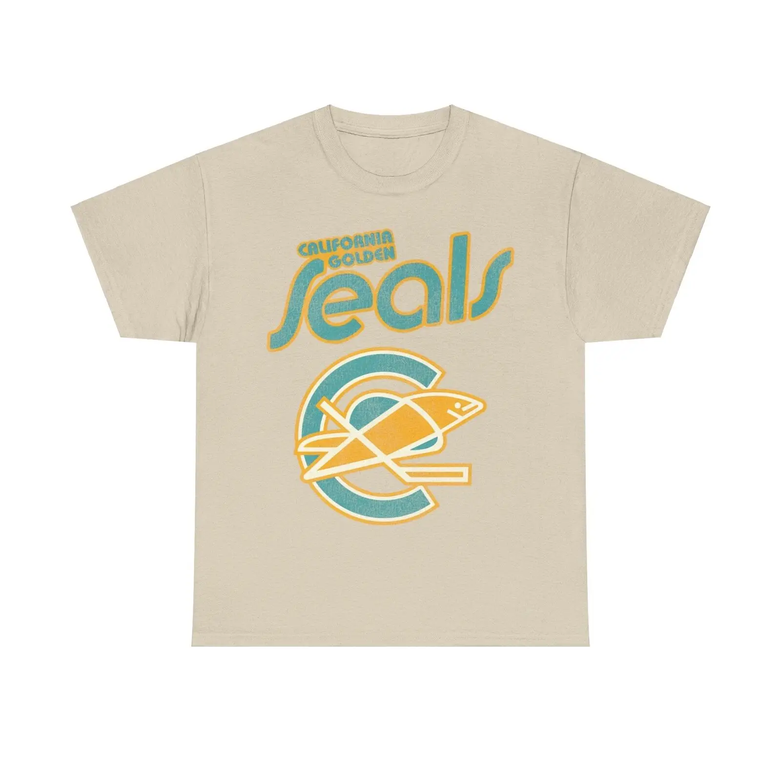 Футболка с логотипом Калифорнийского Голден Ленс 1967 для хоккея шайбой