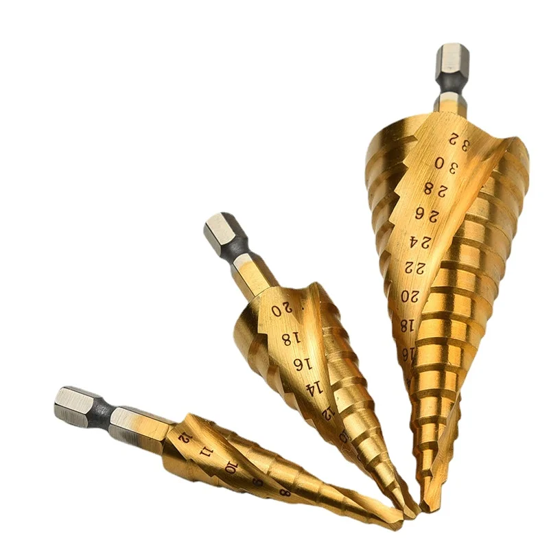 

Large 3 Hexagonal Handle Step Drill 4-12 4-20 4-32 More Specifications