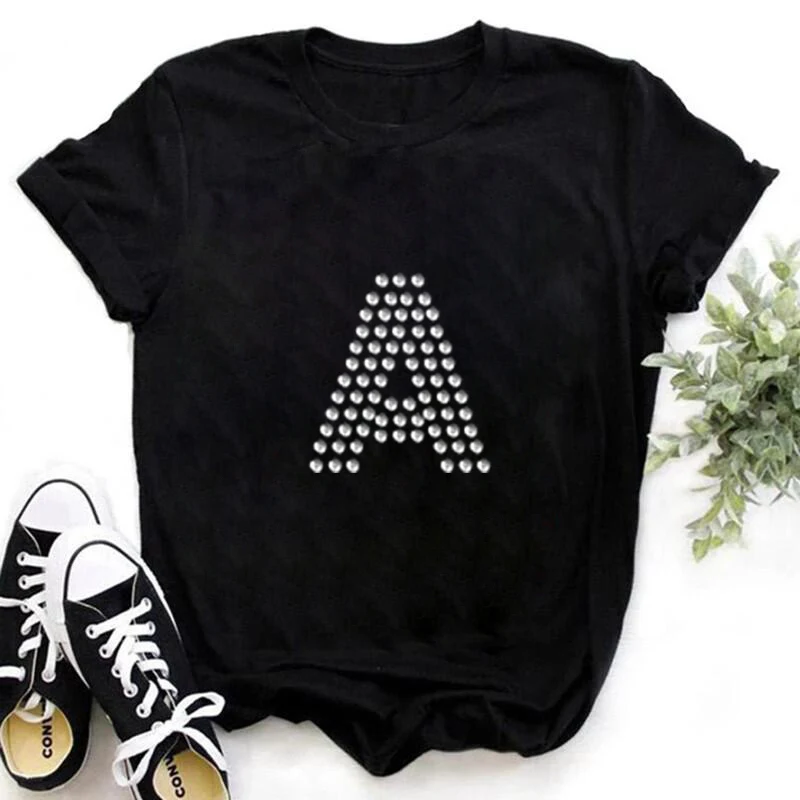 

2-9T Toddler Kid Baby Boys Girls Clothes Summer Letter T Shirt Short Sleeve Rhinestone Print Tshirt Children Top Infant Outfit