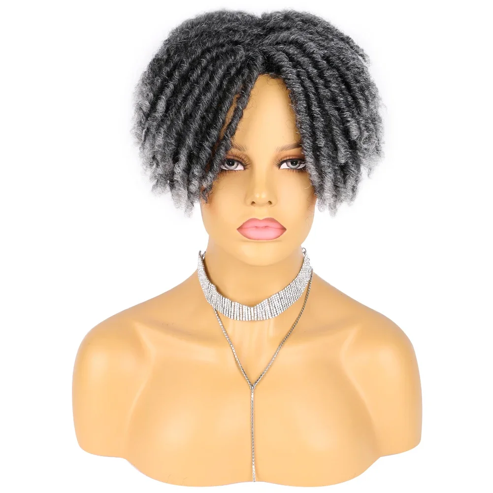 Синтетический парик Топпер для вьющихся волос Короткий повседневного